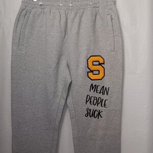 T CREW STACKED MEAN PEOPLE SUCK GRAPHIC SWEATPANTS